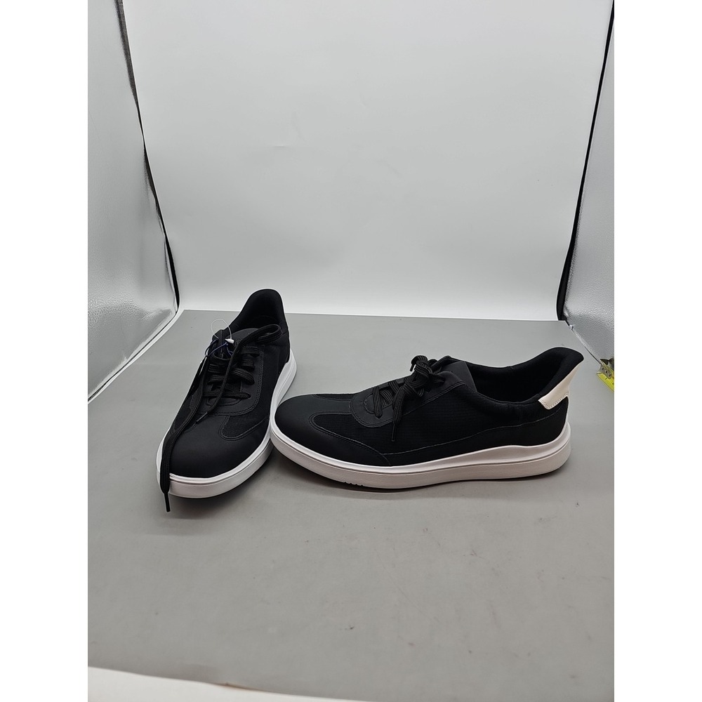 Rockport Tylan Step Sneakers Black Men's 12M Comfort Slip‎ In Lace New
